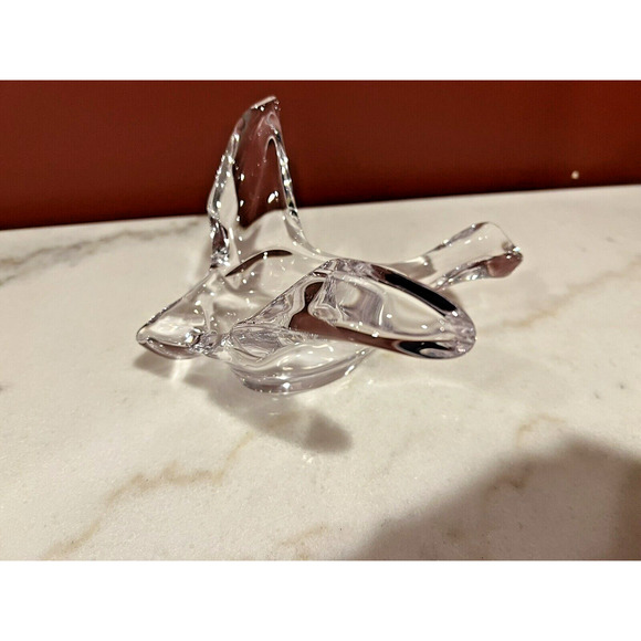 Princess House Lead Crystal Flying Bird Dove Candy Trinket Dish - Picture 3 of 8